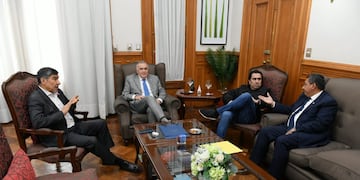 El Gobernador destacó junto a Acevedo, Mansilla y Monteros las principales líneas de trabajo desarrolladas.