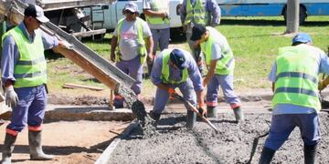 Pavimento en diferentes sectores de Rafaela