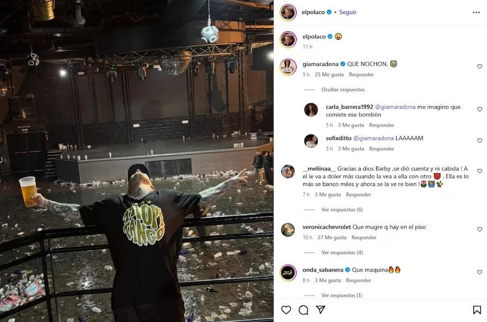 Las fotos de Gianinna Maradona con un cantante que despertó rumores de romance