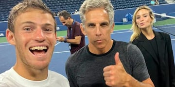 Diego Schwartzman y Ben Stiller