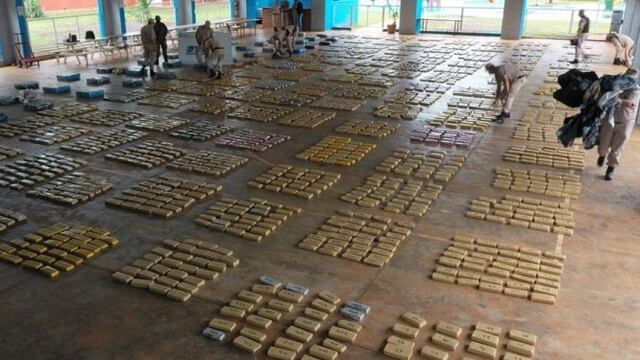 Secuestran cargamento de marihuana en Nemesio Parma.