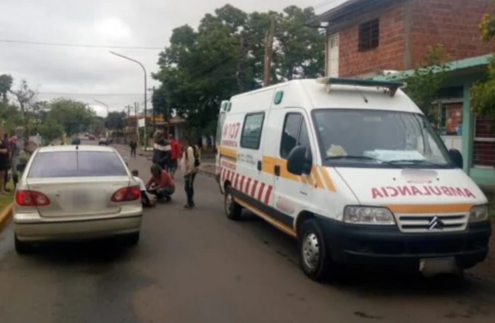 Accidente en Posadas dejó a un menor herido