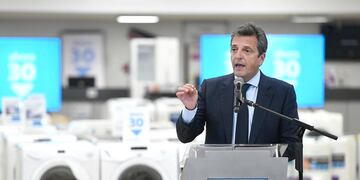 Sergio Massa en el lanzamiento oficial del Ahora 30.