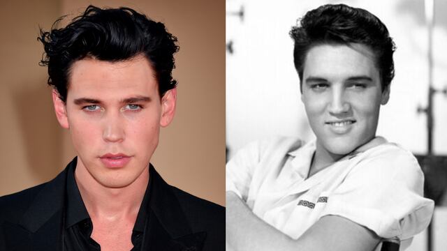 Austin Butler y Elvis Presley.