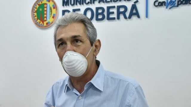 Intendente de Oberá Carlos Fernández