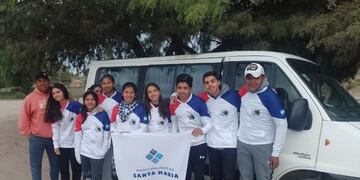 El equipo viajó con el respaldo de la Municipalidad de Santa María y logró clasificar al Nacional.