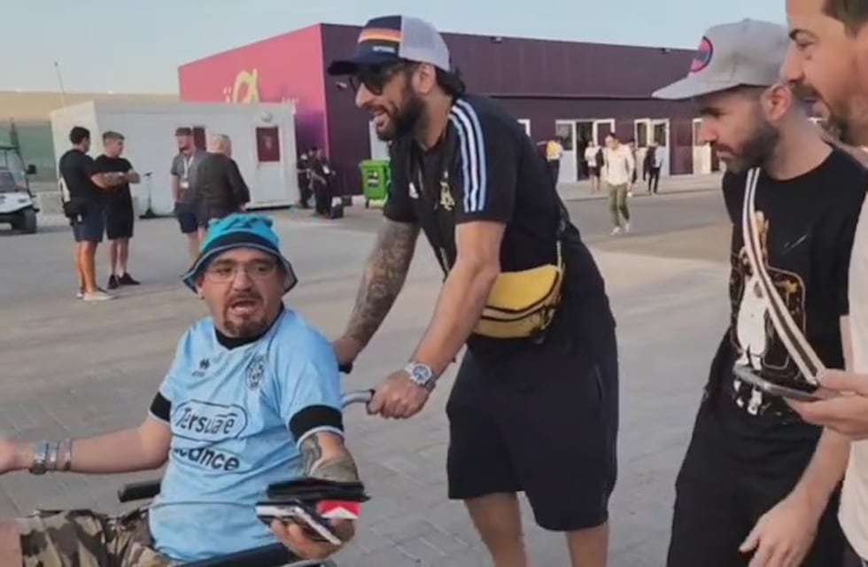 Desopilante viral en Qatar: hincha cordobés se hizo pasar por discapacitado para entrar a la cancha