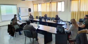 Un momento de la reunión de la Comisión Mixta (APN)