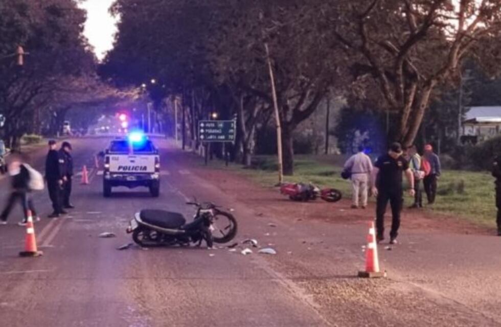 Aparatoso accidente de motos dejó un saldo de tres heridos en San José