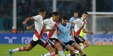 River se le fue encima a Belgrano por el empate, pero el Pirata se quedó con los tres puntos (La Voz).