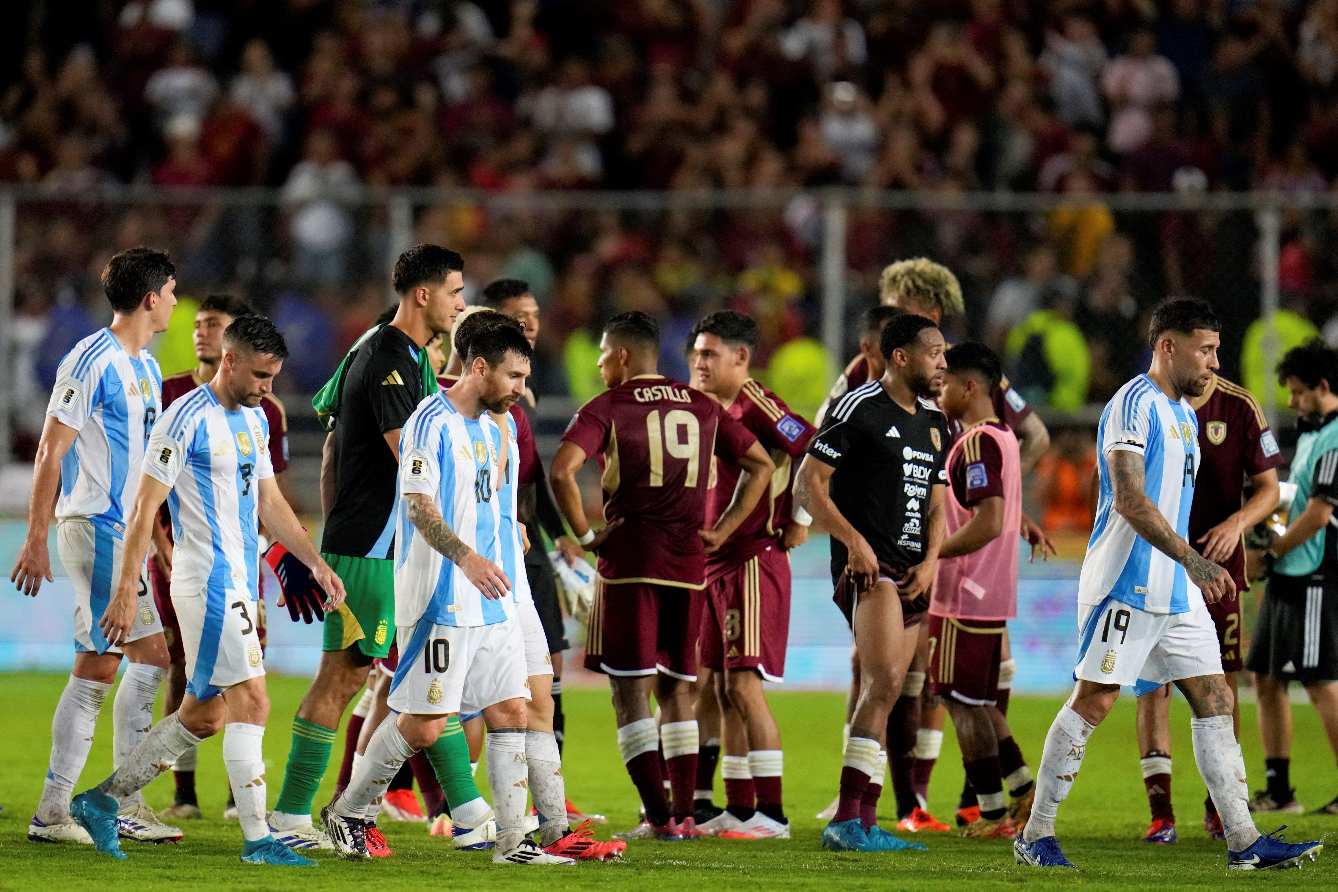 Argentina igualó con Venezuela 1-1, por eliminatorias. (AP)