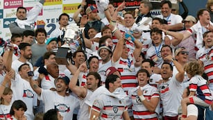Marista Rugby Club volvió a gritar campeón en el Torneo Regional del Oeste. En esta oportunidad, superó de manera contundente a Liceo por 70-14. Foto: Orlando Pelichotti