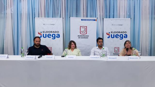 Se realizó la presentación “Eldorado Juega”, un programa municipal para impulsar el deporte.