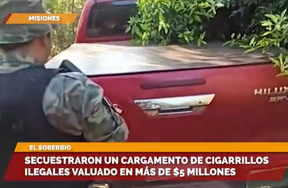 El Soberbio: secuestran millonario contrabando de cigarrillos