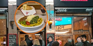 Pidió las pastas vermicellis con pesto y tuco en Pippo, el bodegón clásico de Buenos Aires
