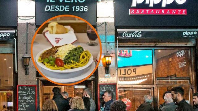 Pidió las pastas vermicellis con pesto y tuco en Pippo, el bodegón clásico de Buenos Aires
