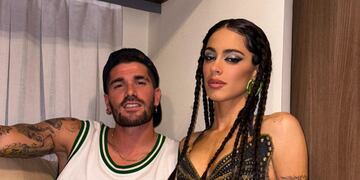 Las fotos que le dedicó Tini a Rodrigo de Paul. (Foto de Instagram)