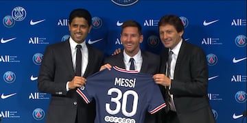 Lionel Messi fue presentado en el PSG.