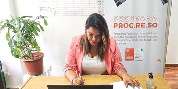 La secretaria de Economía Popular, Cecilia Rojo, participa junto a integrantes del área en las instancias de formación dictadas por el INAES.