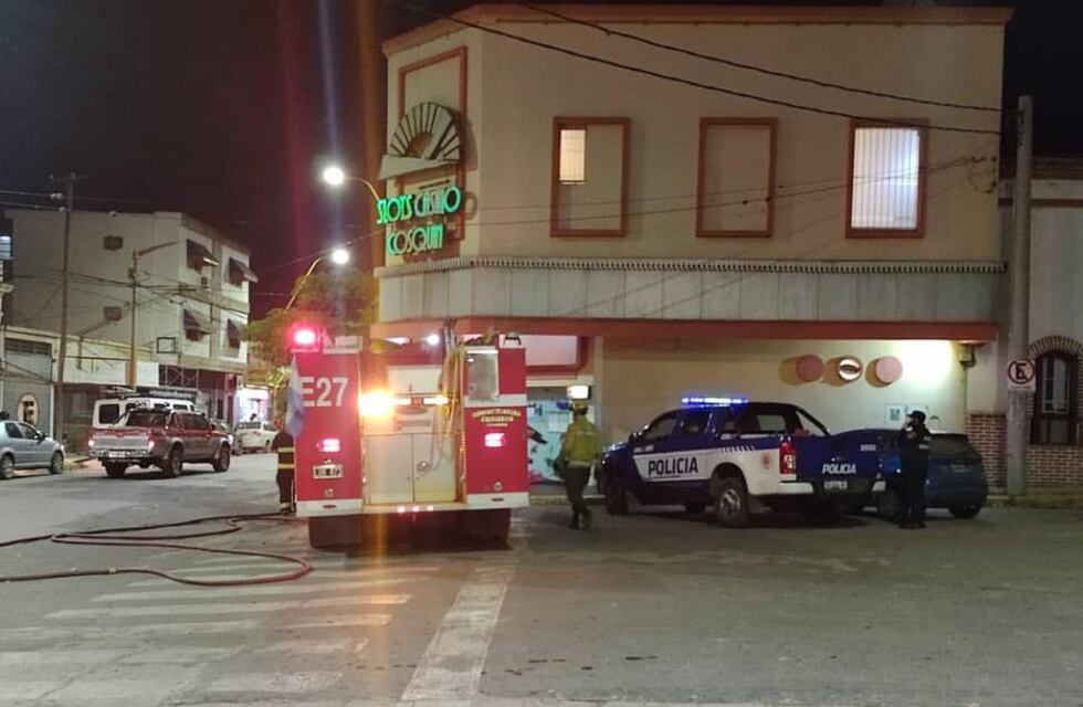 Cosquín: se desmoronó parte del techo en la zona de ingreso al casino