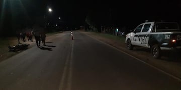 Siniestro fatal en Pozo Azul: un motociclista perdió la vida.