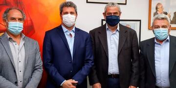 Sergio Uñac y el ministro de Desarrollo Territorial y Hábitat, Jorge Ferraresi.