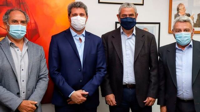 Sergio Uñac y el ministro de Desarrollo Territorial y Hábitat, Jorge Ferraresi.