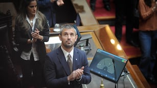 El presidente de la Cámara de Diputados, Martín Menem, se desvinculó del escándalo de los diputados que fueron a visitar a represores a la cárcel (Foto: Federico López Claro)