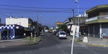 La zona del intento del robo. Web.