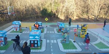 La Policía Caminera de Córdoba montó una miniciudad.