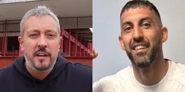 El encontronazo entre Pablo Carrozza y Wanchope Ábila.