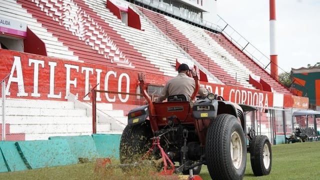 Los trabajos en Alta Córdoba y el estadio estaría en condiciones para el domingo 4 de abril.