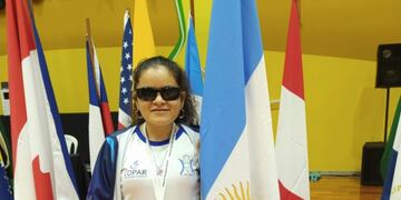 Romina Cardozo, la única “Topa” mendocina en los Panamericanos de Brasil que integra la Selección Argentina de GoalBall