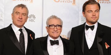 Robert De Niro, Martin Scorsese y Leonardo DiCaprio.