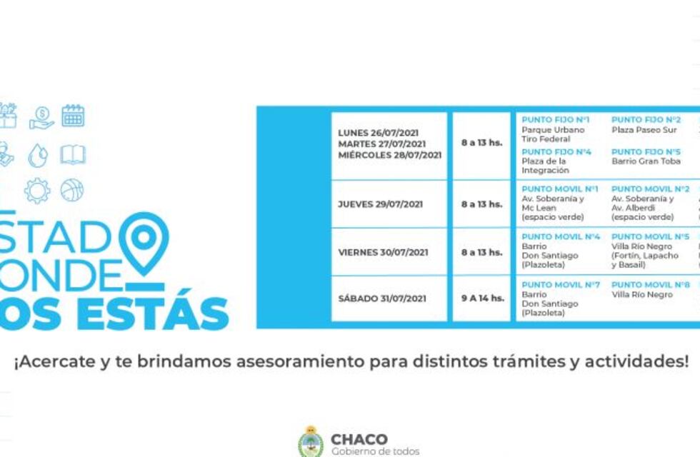 El Gobierno chaqueño acercará trámites y servicios administrativos a ciudadanos de Resistencia