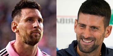 Messi y Djokovic, encuentro de grandes.