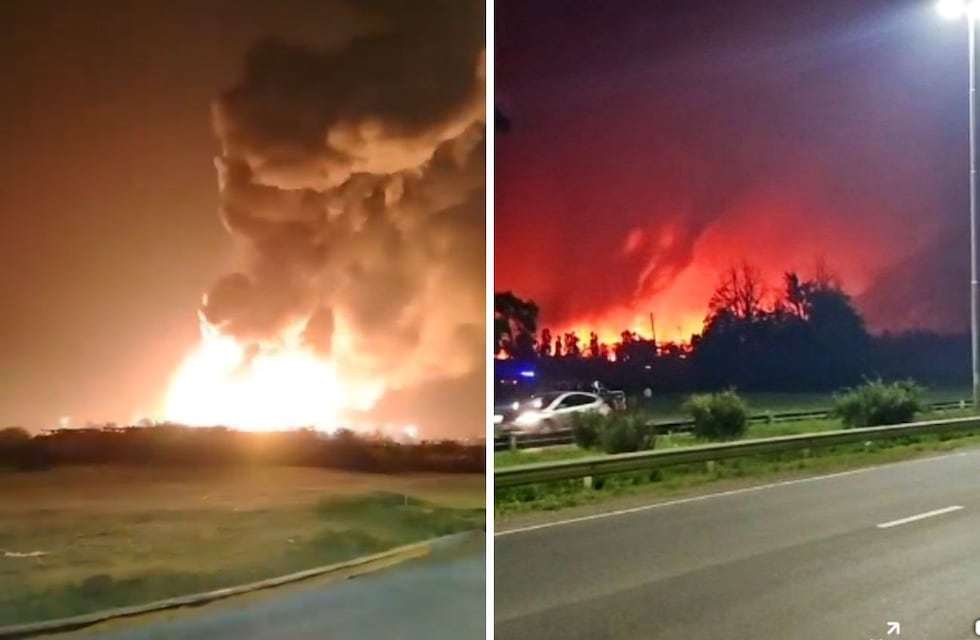 Así fue la impactante explosión en la fábrica de Ezeiza