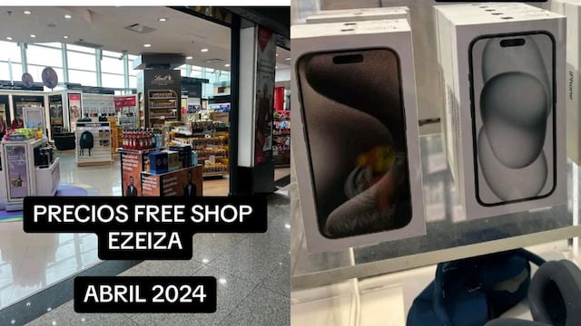 Mostró los precios de la tienda de Ezeiza.