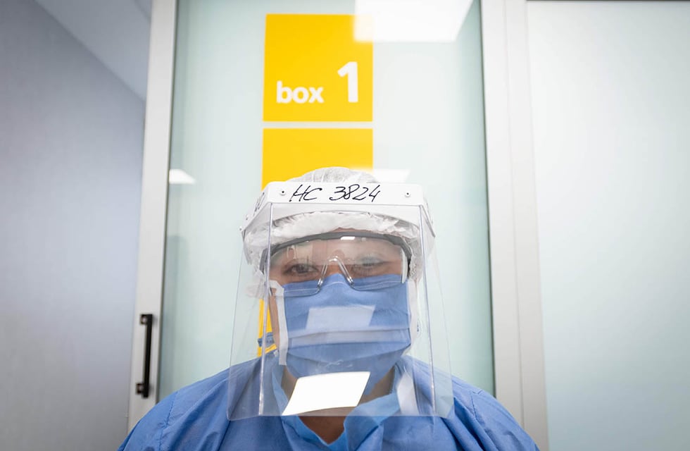 Irina, una enfermera sanluiseña que lucha en primera línea contra el virus