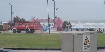 Temporal en Monte Hermoso