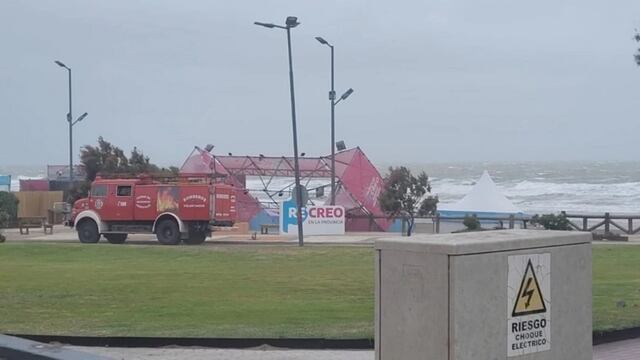 Temporal en Monte Hermoso