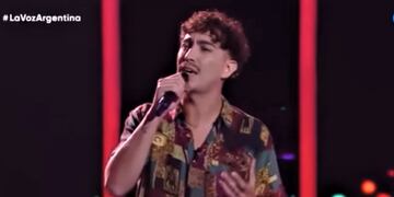 Ezequiel Romano, el platense quedó en el Team de La Sole en La Voz Argentina.
