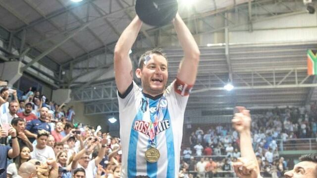 Chelo Mescolatti, el Gran Capitán, campeón del mundo de futsal 2019