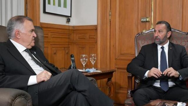 Jaldo recibió a Juri en casa de gobierno.