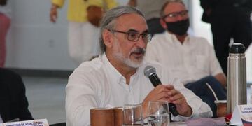 VISITA. El ministro Luis Basterra participó de la Mesa Nacional de Trigo. (Gobierno de Córdoba)