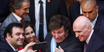 Javier Milei durante la apertura de sesiones ordinarias.