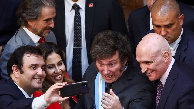 Javier Milei durante la apertura de sesiones ordinarias.