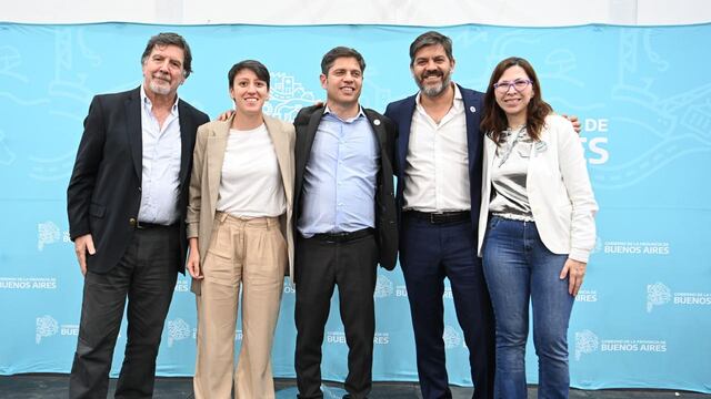 Axel Kicillof en Gonzales Chaves