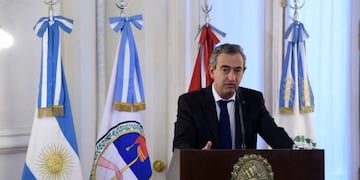 Pablo Javkin tras el incendio de Desarrollo Social