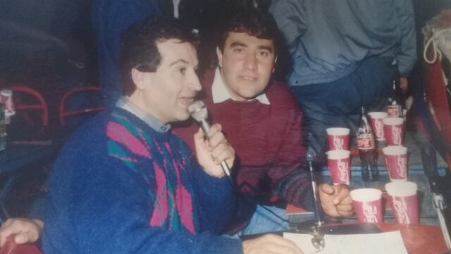 Juan Horacio Nity Taborda y Migual Rinaldi pioneros en la TV de Arroyito